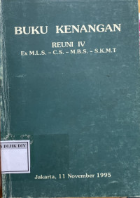 Buku Kenangan Reuni IV