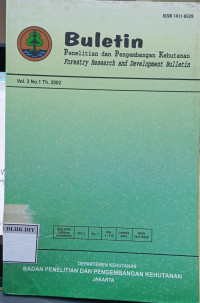 Image of BULETIN PENELITIAN DAN PENGEMBANGAN KEHUTANAN