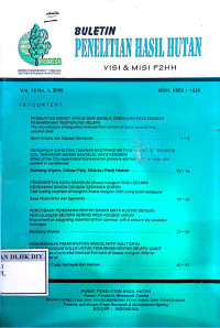 BULETIN PENELITIAN HASIL HUTAN