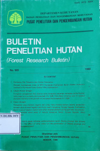 Image of BULETIN PENELITIAN HUTAN (Forest Research Bulletin)