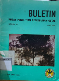 BULETIN PUSAT PENELITIAN PERKEBUNAN GETAS