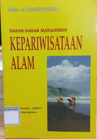 DASAR-DASAR MANAJEMEN KEPARIWISATAAN ALAM