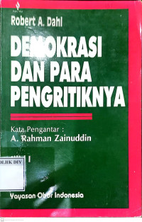 DEMOKRASI DAN PARA PENGKRITIKNYA