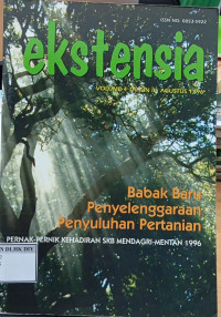 Image of EKSTENSIA BABAK BARU PENYELENGGARAAN PENYULUHAN PERTANIAN