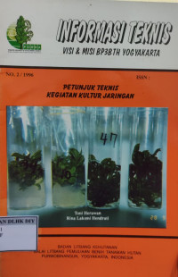 Image of INFORMASI TEKNIS: PETUNJUK TEKNIS KEGIATAN KULTUR JARINGAN
