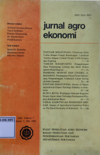 Image of jurnal agro ekonomi