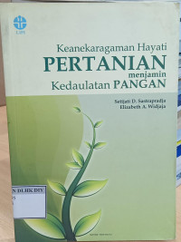 Keanekaragaman Hayati PERTANIAN menjamin Kedaulatan PANGAN