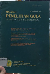 Image of MAJALAH PENELITIAN GULA