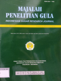Image of MAJALAH PENELITIAN GULA VOLUME 50