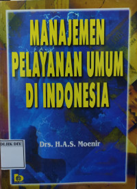 Image of MANAJEMEN PELAYANAN UMUM DI INDONESIA