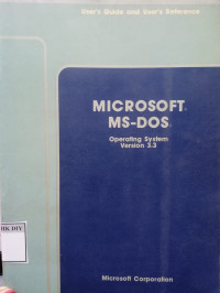 Microsoft MS-Dos Operating System Version 3.3