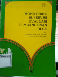 MONITORING SUPERVISI EVALUASI PEMBANGUNAN DESA