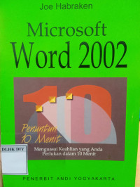 Penuntun 10 Menit Microsoft Word 2002