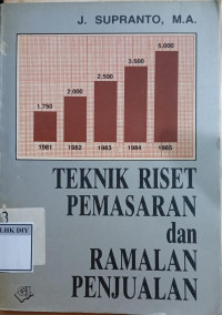 Image of TEKNIK RISET PEMASARAN DAN RAMALAN PENJUALAN